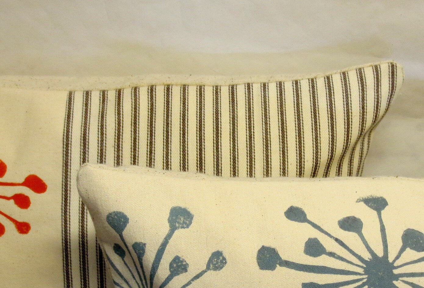 Mid Century Block Printed Pillow