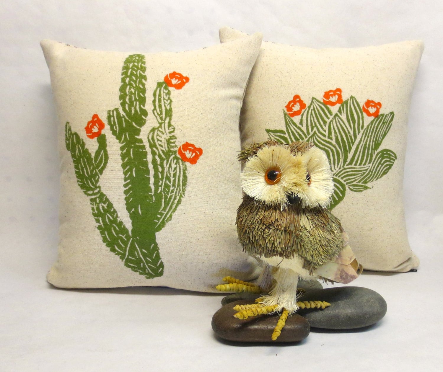 Cactus Print Pillow