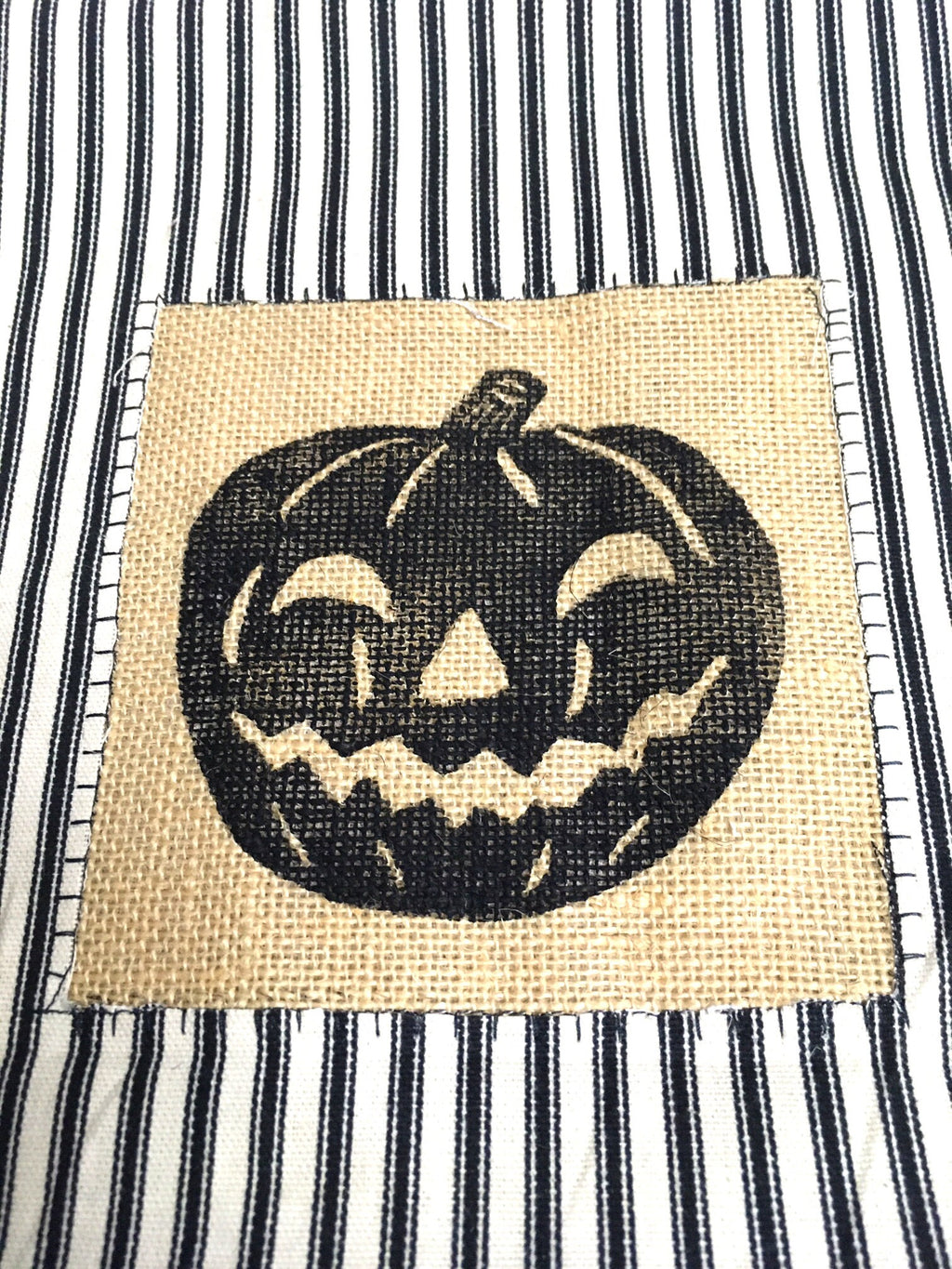 Halloween Skull Kidney Pillow: Burlap Lumbar Pillow, Gothic Decor