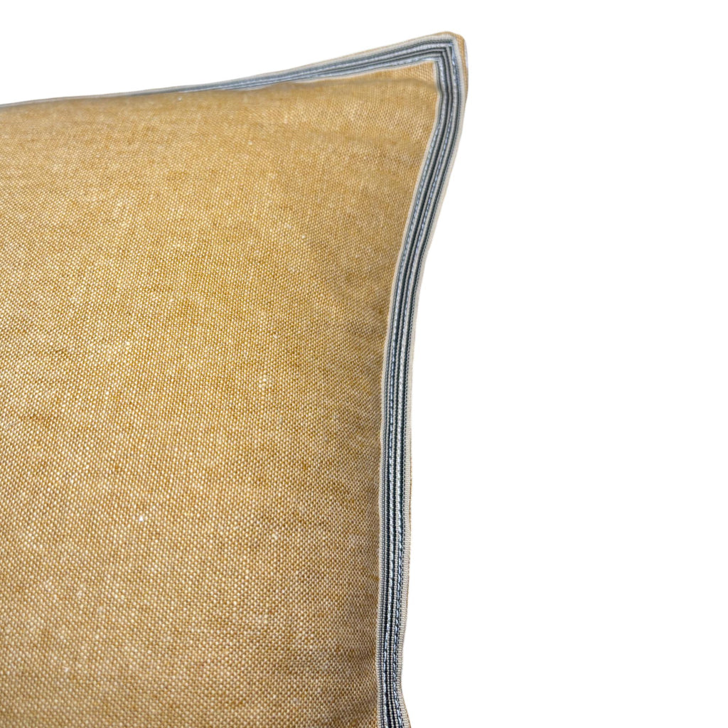 Rabbit Embroidery Pillow: Whimsical Linen Woodland Cushion