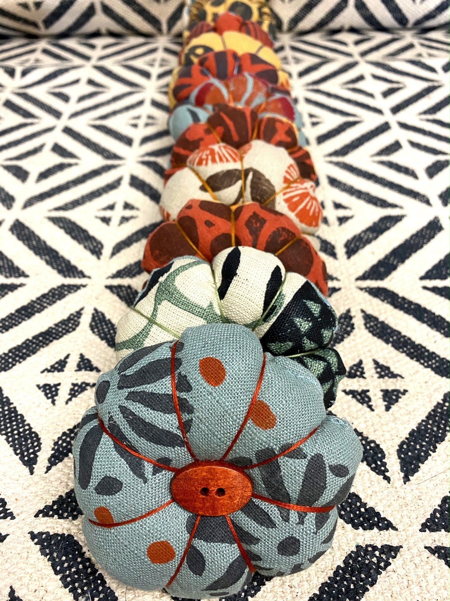 Hand Crafted Pumpkin Pin Cushion