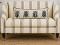 Insect Print Kidney Pillow: Hand Block Printed Decorative Pillow