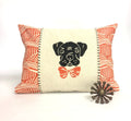 Boxer Dog Kidney Pillow: Orange Tribal Print, Dog Mom Gift