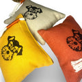 Hand Block Print Schnauzer Zipper Pouch with Tassel