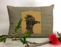 Hand Printed Roadrunner Pillow: Desert Landscape Decorative Pillow