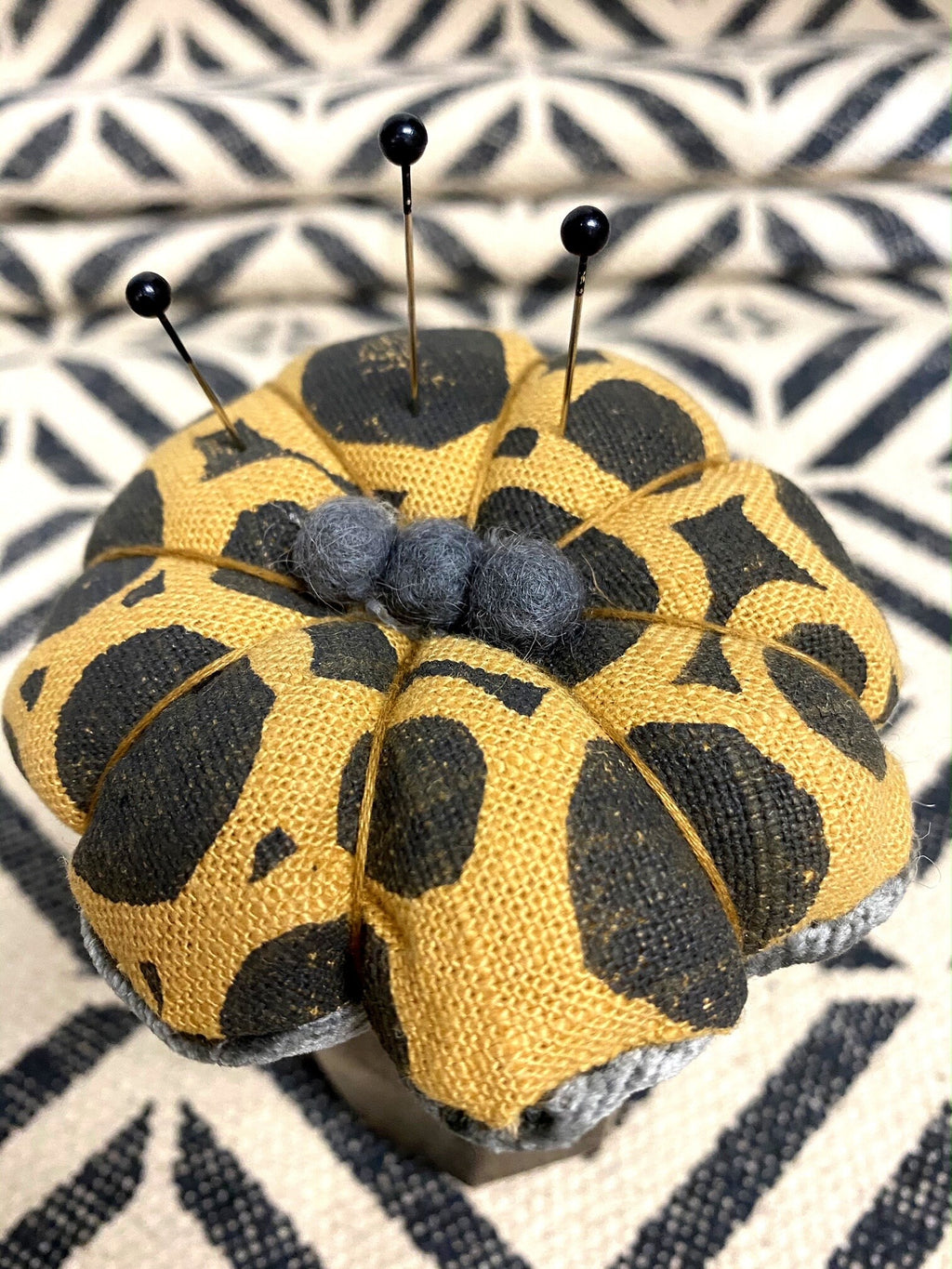 Hand Crafted Pumpkin Pin Cushion