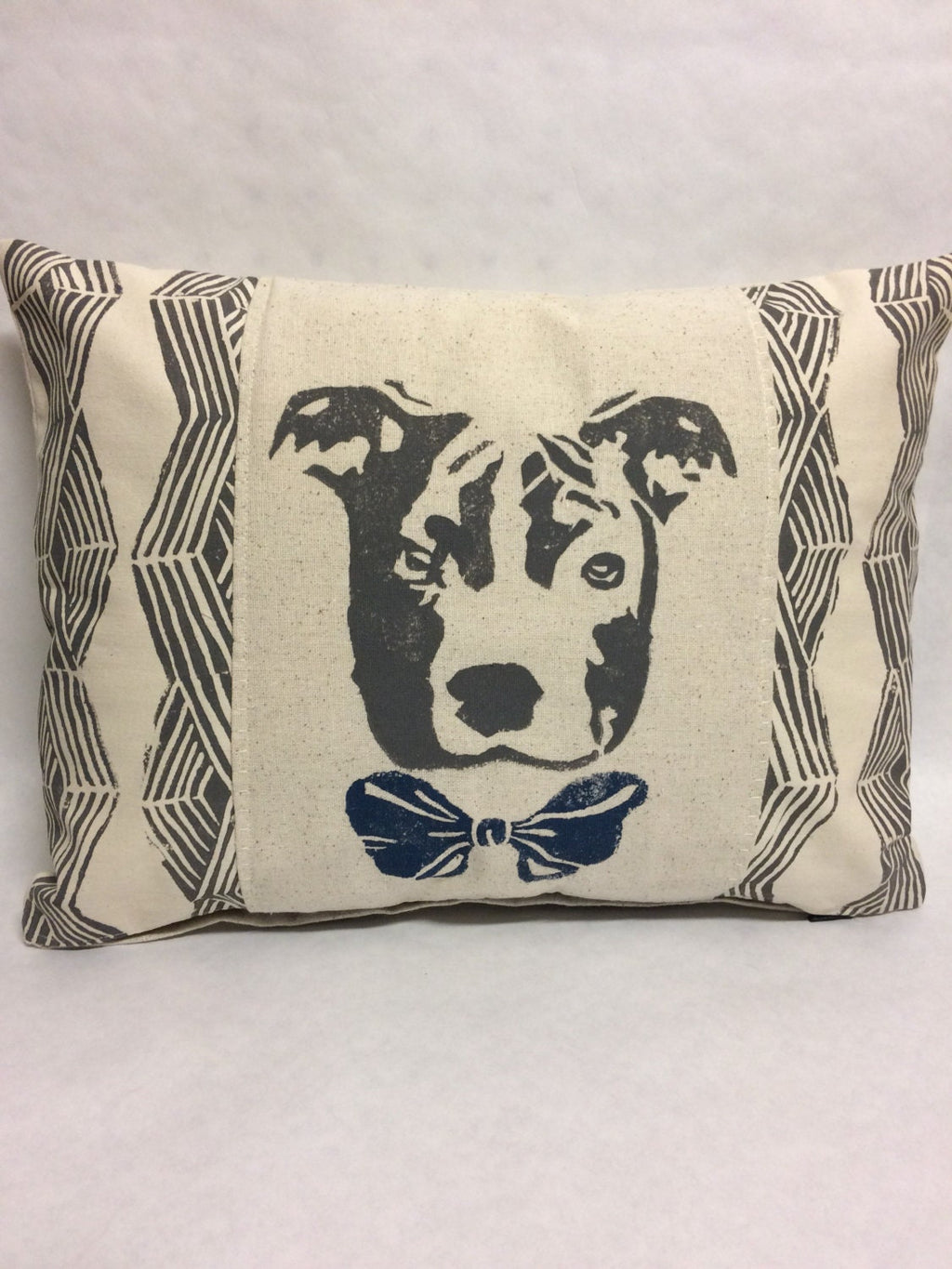 Pit Bull Print Pillow: Geometric Tribal Design, Dog Lover Gift