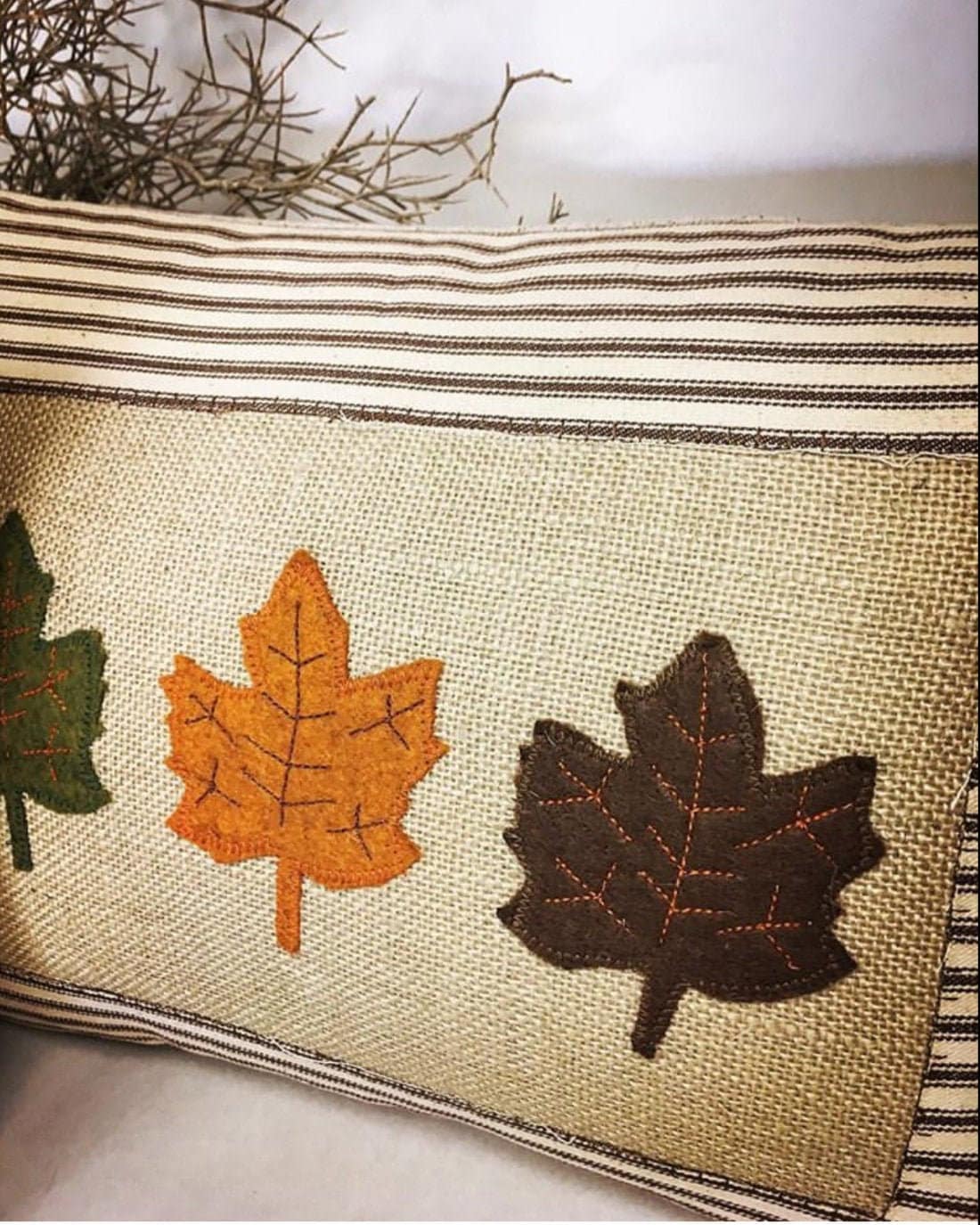 Leaf Autumn Pillow