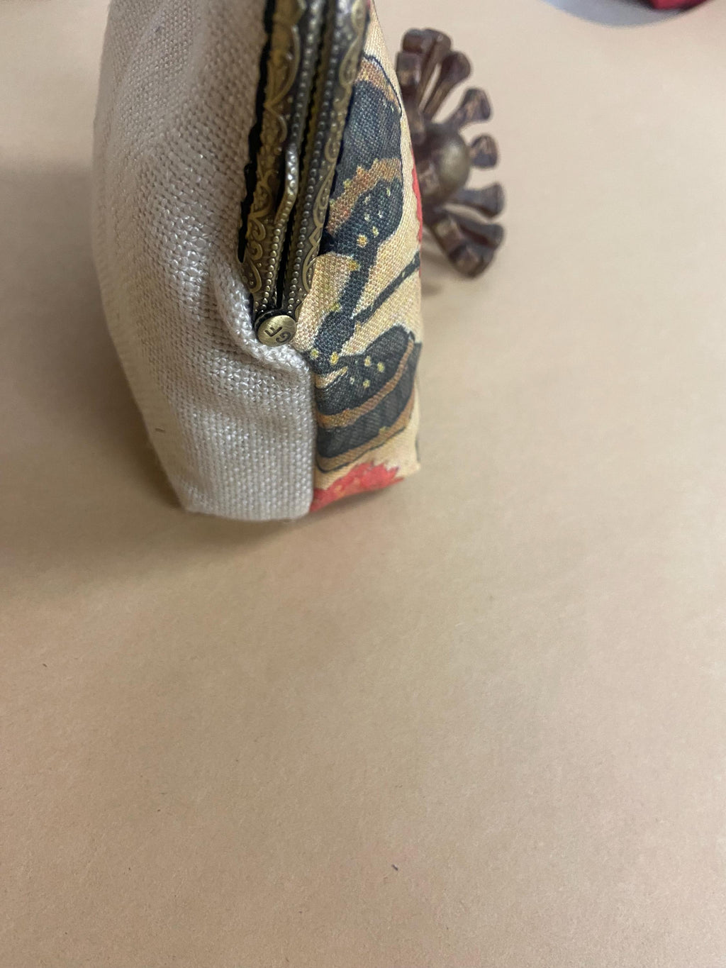 Hand Crafted Fabric Clutch / Red Floral Suzani Print Purse / Gifts for Her