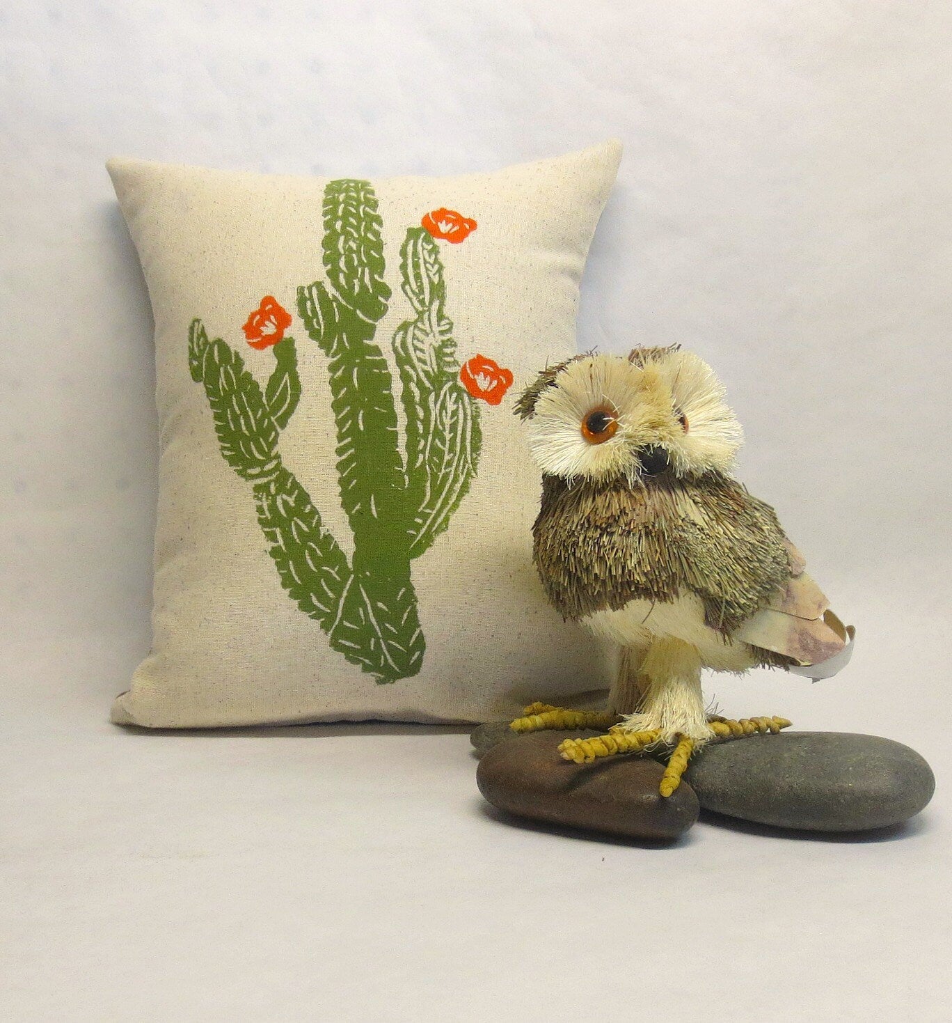 Cactus Print Pillow
