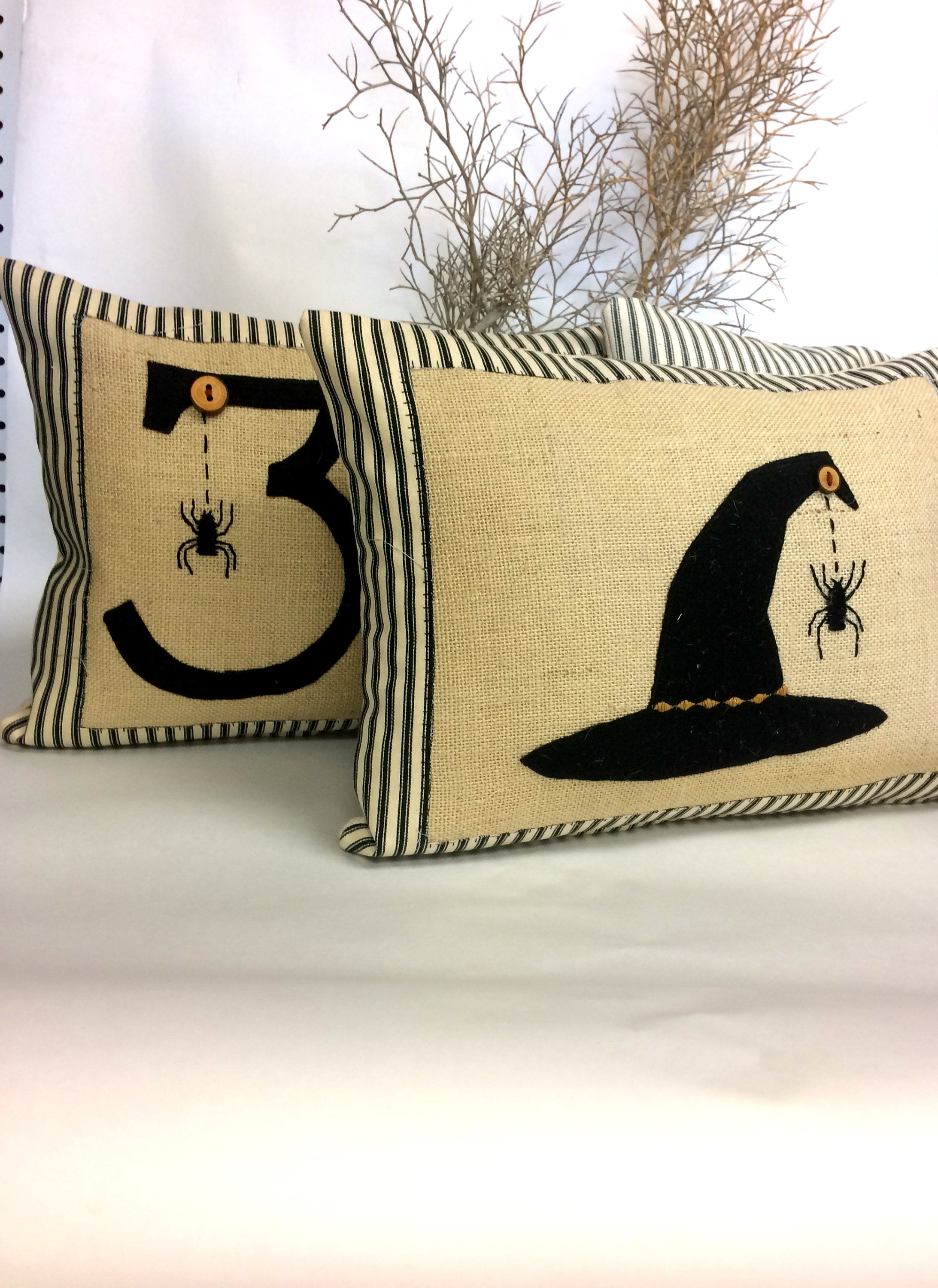 Witches Hat Halloween Pillow