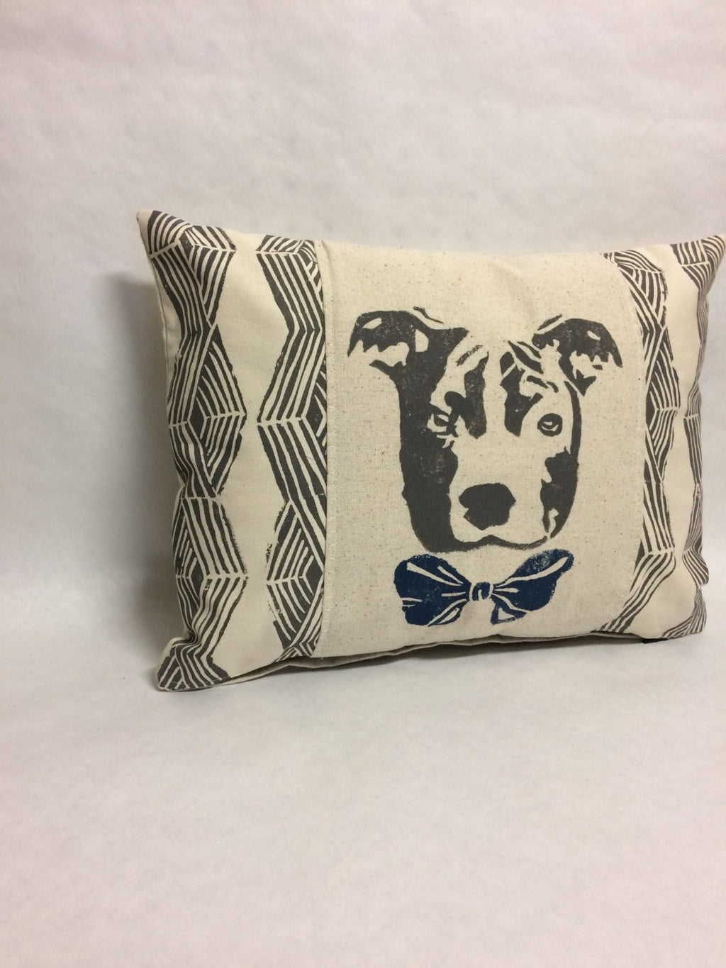Pit Bull Print Pillow: Geometric Tribal Design, Dog Lover Gift