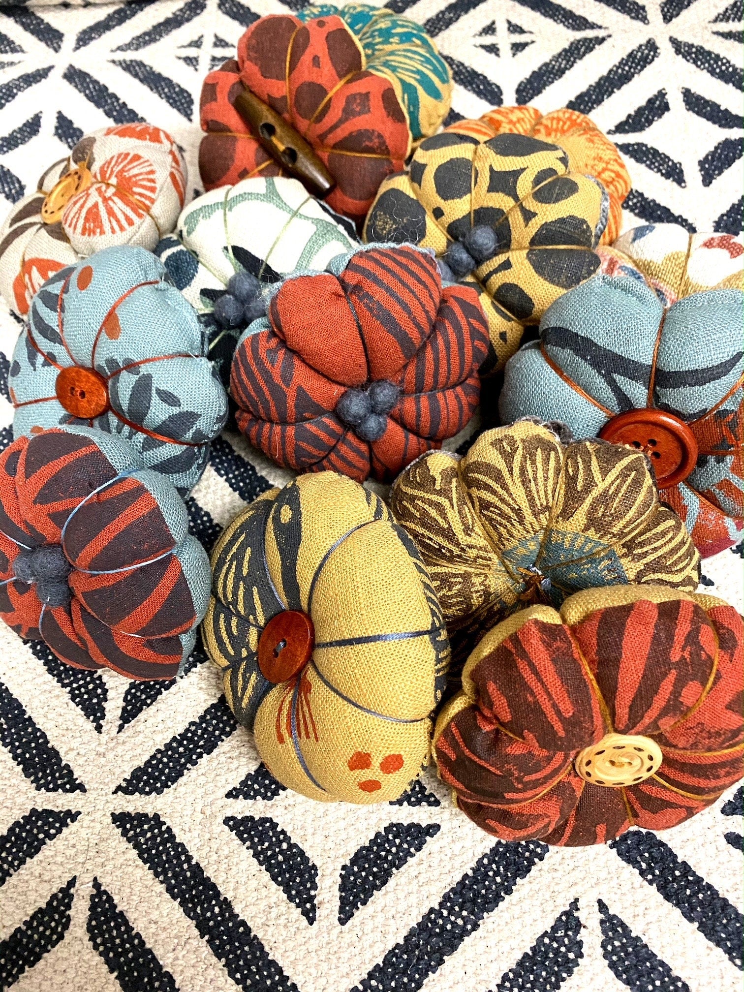 Hand Crafted Pumpkin Pin Cushion