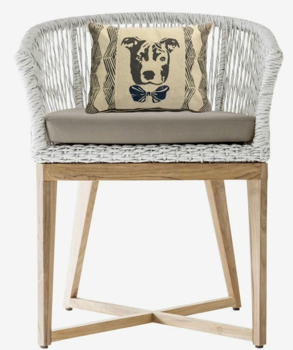 Pit Bull Print Pillow: Geometric Tribal Design, Dog Lover Gift