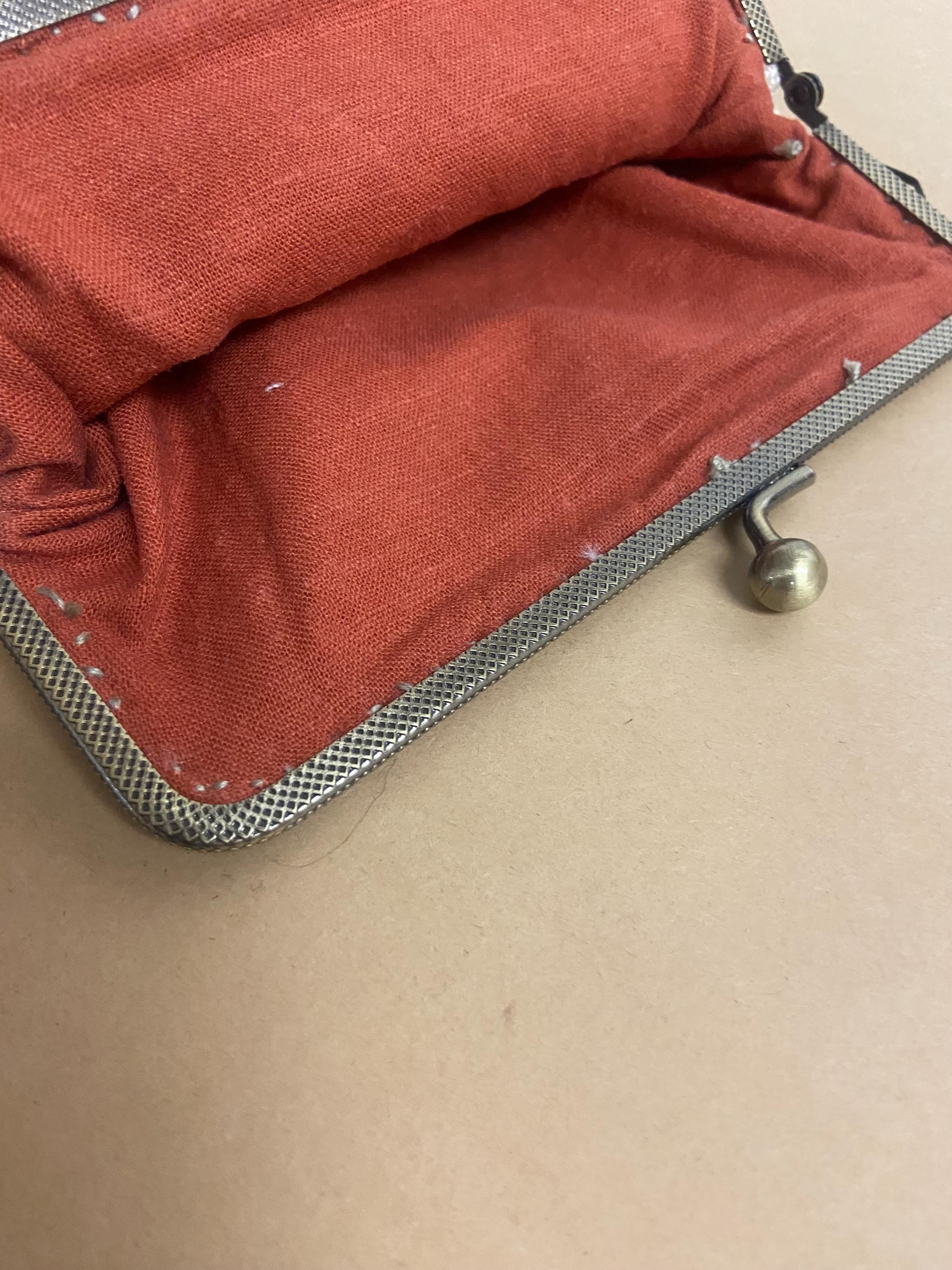 Hand Crafted Fabric Clutch / Red Floral Suzani Print Purse / Gifts for Her