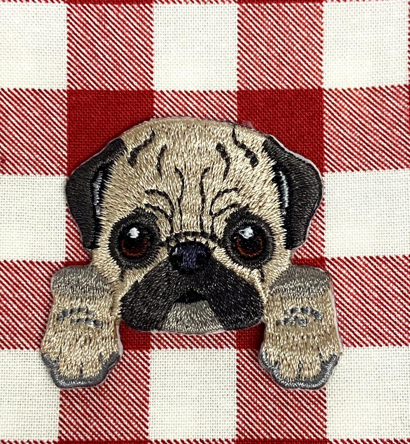 Hand Crafted Dog Coin Purse: Embroidered Bulldog, Border Collie, Pug